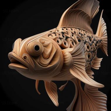 3D модель Лалиус рыба (STL)
